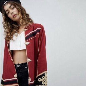 ASOS Sacred Hawk Military Jacket- New with Tag